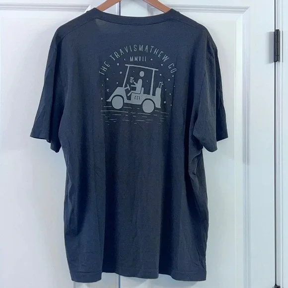 Travis Mathew Golf Cart Graphic T-Shirt Mens XXL Short Sleeve Casual - Picture 2 of 6